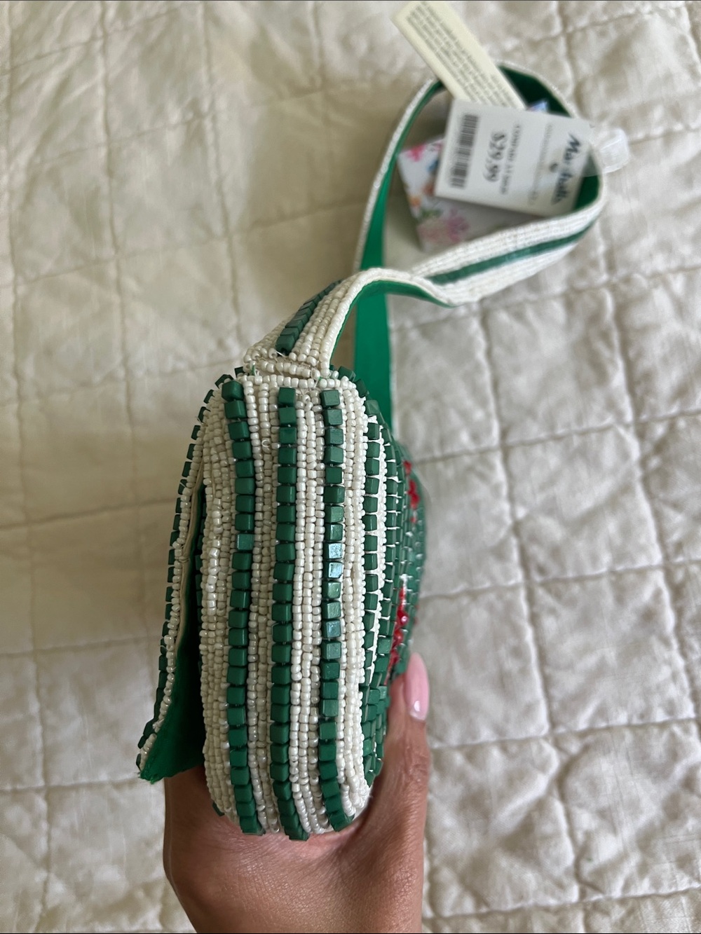 Made in India Tomato Beaded Bag - Picture 11 of 16